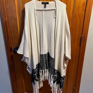 M/L White Sweater Shaw from Forever 21